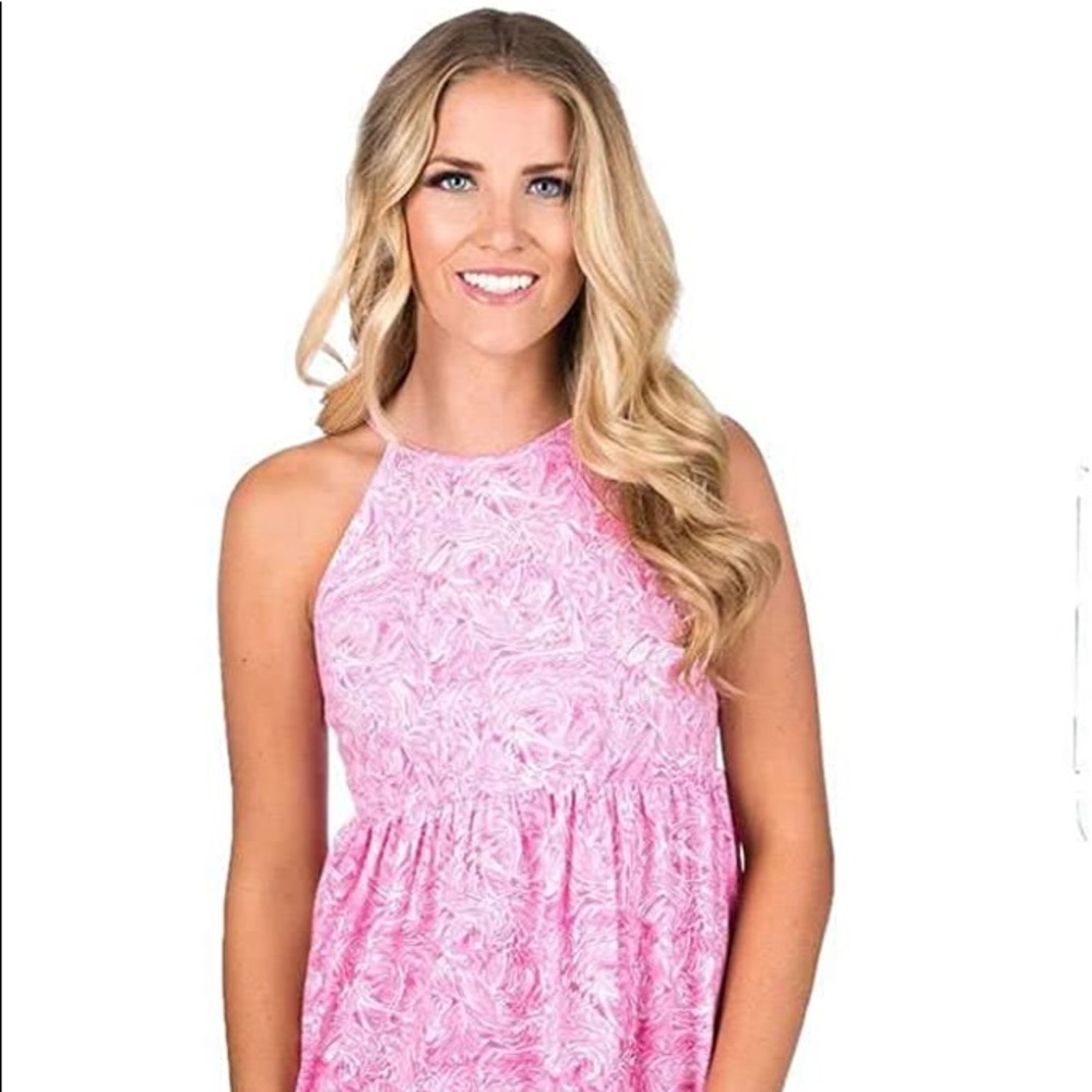 Lauren James, Ruffle Some Feathers Emily dress pink vacation summer